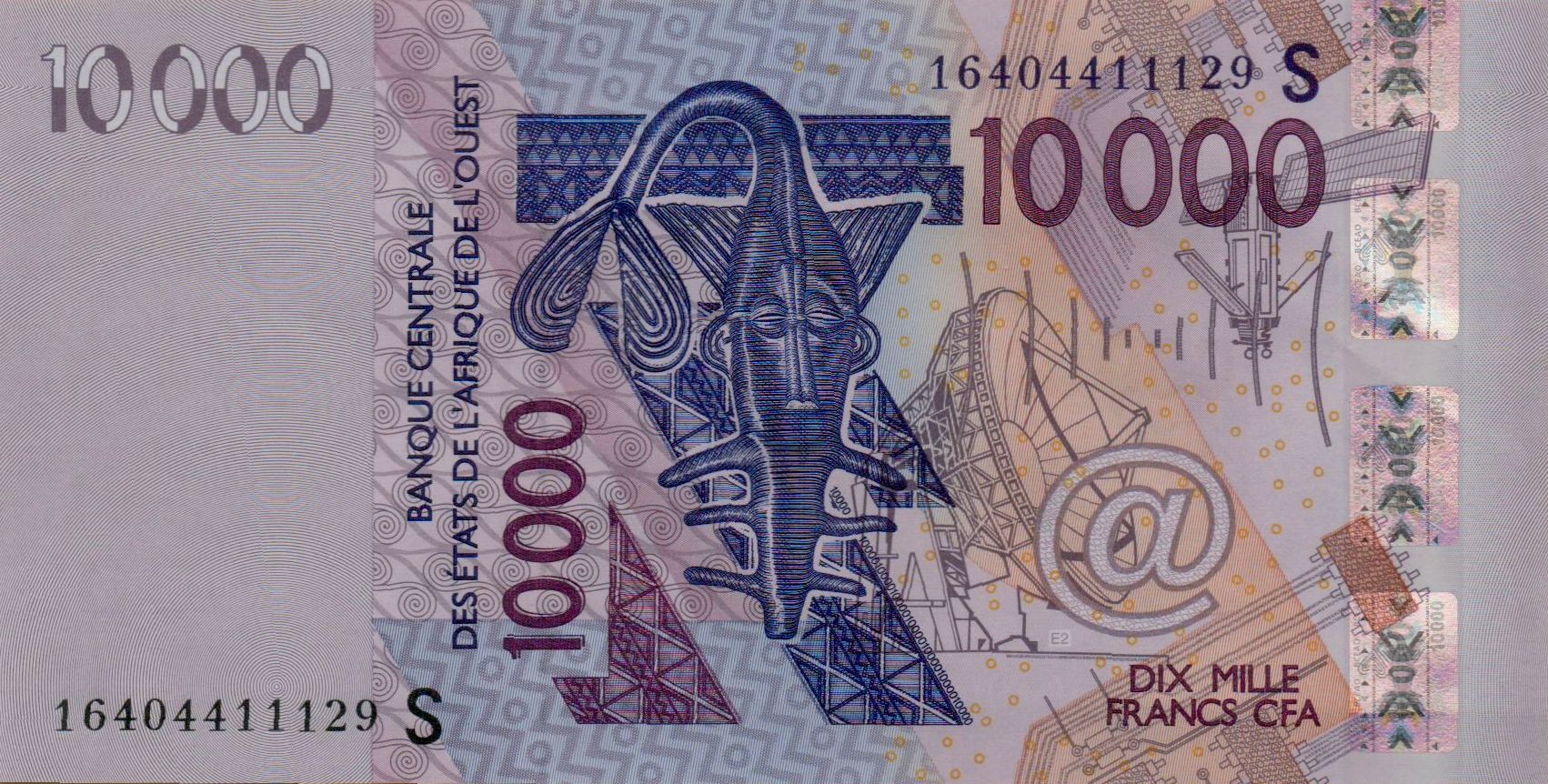 Guinea-Bissau (W.A.S) 10000 2016 UNC P-918S/p